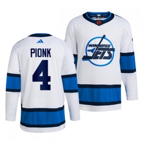 Winnipeg Jets tröja Neal Pionk 4 Adidas 2022-23 Vit Reverse Retro 2.0 Authentic - NHL Tröjor Herr